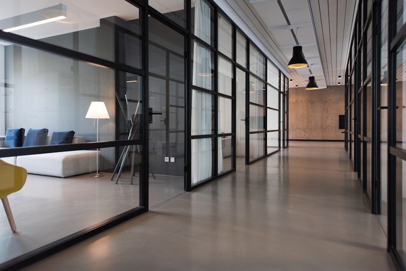 Clean and organized office workspace